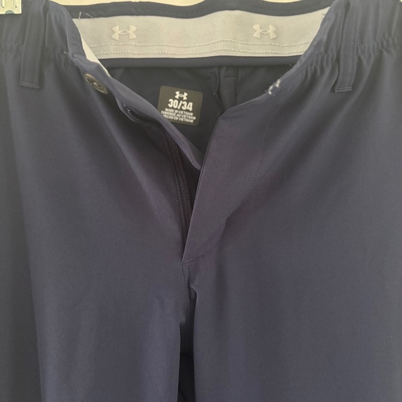 Under Armour Blue Dress/Golf Pants 30x34 - Picture 3 of 5